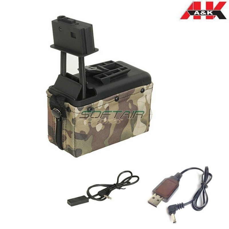 Electric Magazine 1500bb Multicam For M249/mk46 A&k (aek-ac12952/017604) Electric Magazine 1500bb Multicam For M249/mk46 A&k (aek-ac12952/017604)