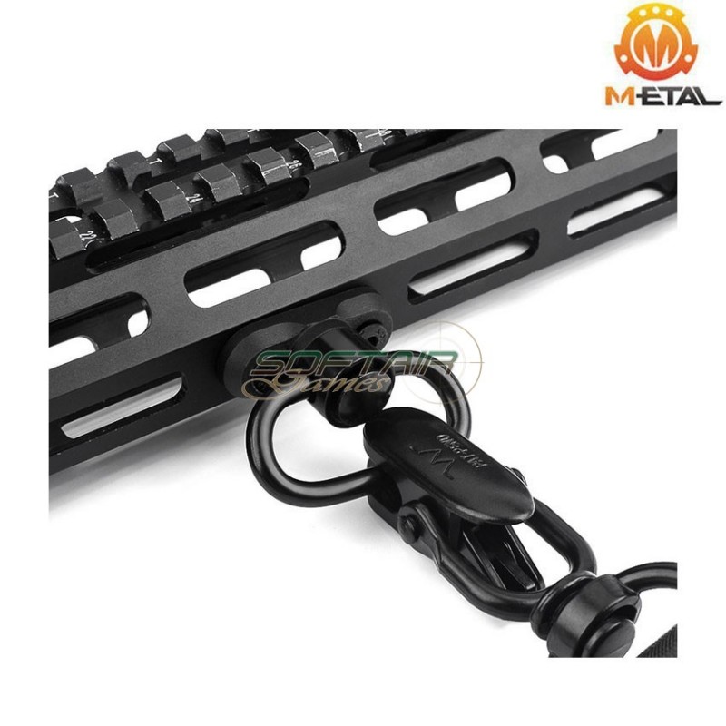 QD sling mount NERO per LC e keymod rail system metal® (me04019-bk)