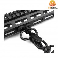 QD sling mount NERO per LC e keymod rail system metal® (me04019-bk)