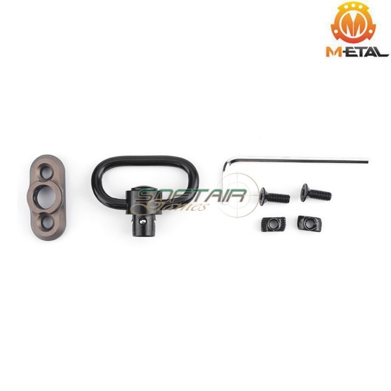 QD sling mount DARK EARTH per LC e keymod rail system metal® (me04019-de)