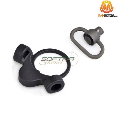 Tr. style M4 battle sling mount BLACK for GBB metal® (me04013-bk)