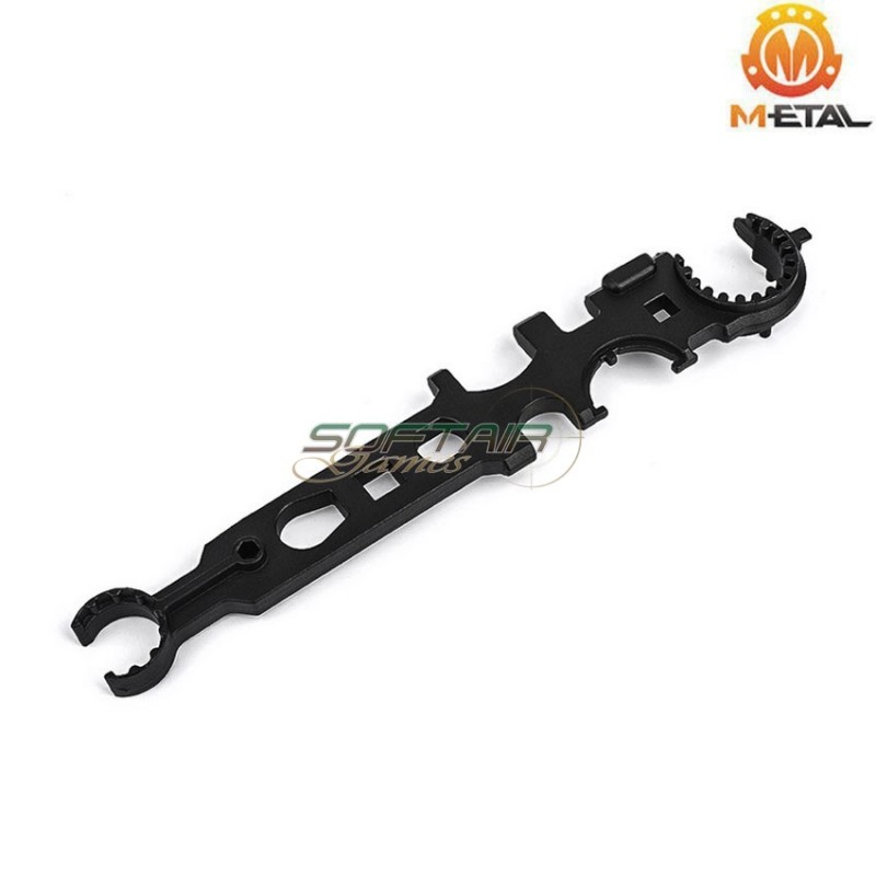 Multi-functional TYPE 2 wrench steel tool metal® (me05011-bk)