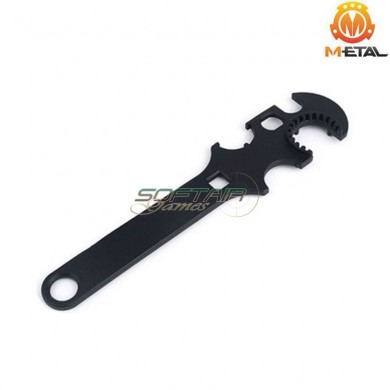 Multi-functional TYPE 3 wrench steel tool metal® (me05012-bk)