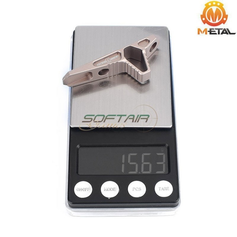 Angled foregrip DARK EARTH ASC. style hand-Stop keyMod & LC metal® (me06087-de)