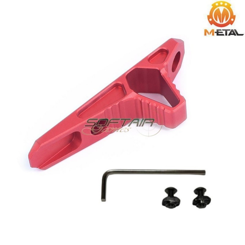 Angled foregrip ROSSA ASC. style hand-Stop keyMod & LC metal® (me06087-red) Angled foregrip ROSSA ASC. style hand-Stop keyMod & LC metal® (me06087-red)