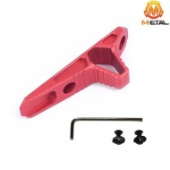 Angled foregrip RED ASC. style hand-Stop keyMod & LC metal® (me06087-red)