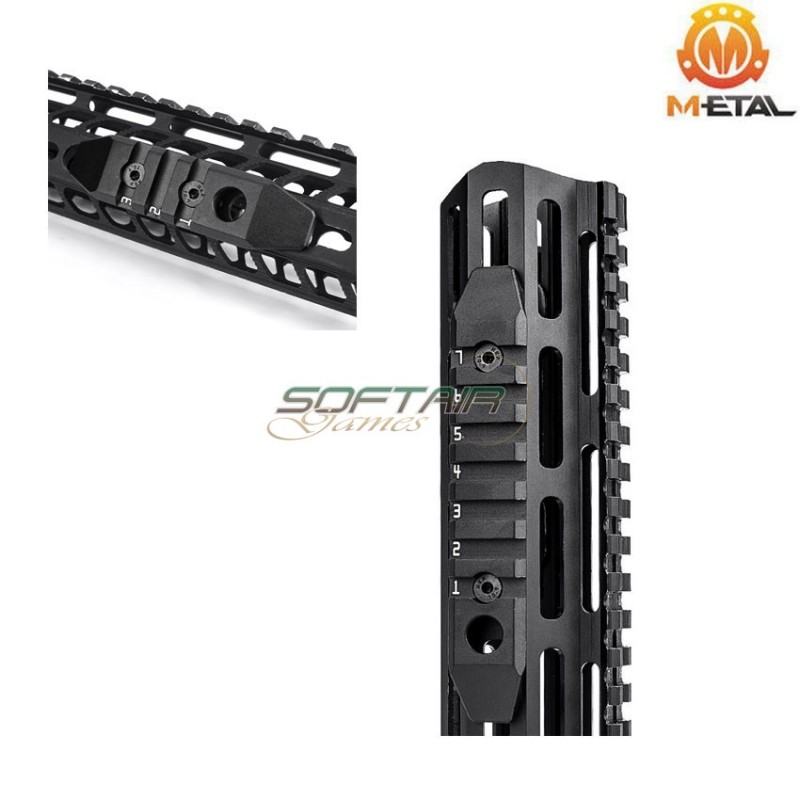 BLACK 3-Slot LC and keymod aluminum rail metal® (me08004-bk)