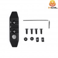 BLACK 3-Slot LC and keymod aluminum rail metal® (me08004-bk)