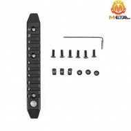 Slitta NERA 11-slot in alluminio per LC e keymod metal® (me08008-bk)