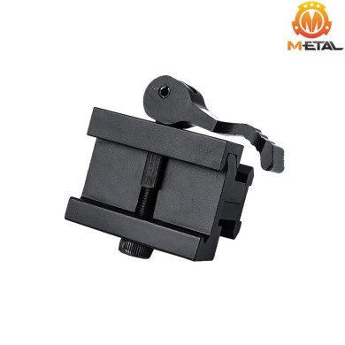Rail regolabile in altezza e inclinazione QD mount 3-slot metal® (me09002-bk)