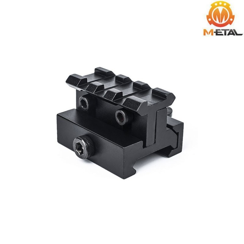 Rail regolabile in altezza e inclinazione QD mount 3-slot metal® (me09002-bk)