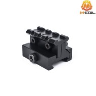 Rail regolabile in altezza e inclinazione QD mount 3-slot metal® (me09002-bk)