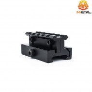 Height and tilt adjustable rail QD mount 5-slot metal® (me09003-bk)