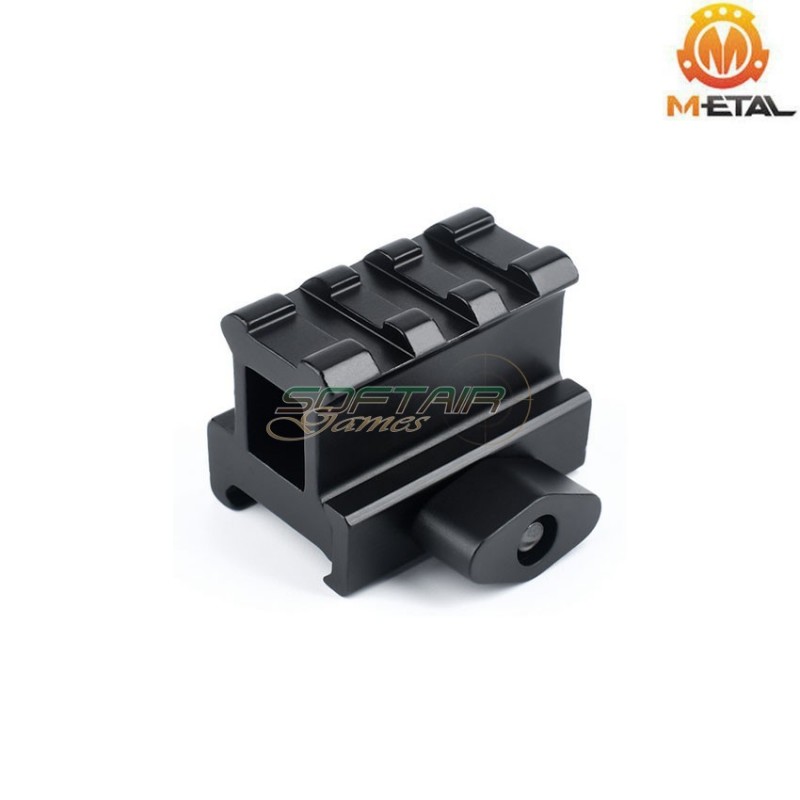 Height rail TYPE 2 20mm mount 3-slot metal® (me09007-bk)