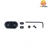 Slitta NERA 3-slot TYPE 1 in alluminio per LC metal® (me107-bk)