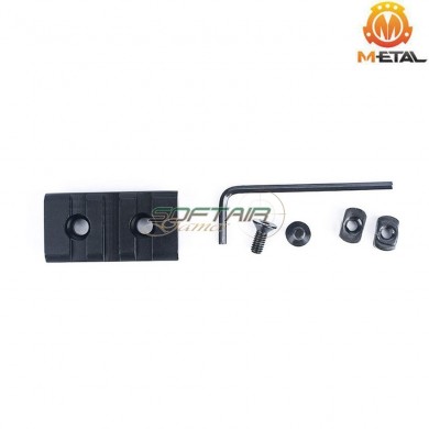 BLACK 3-slot TYPE 2 aluminum rail for LC metal® (me108-bk)