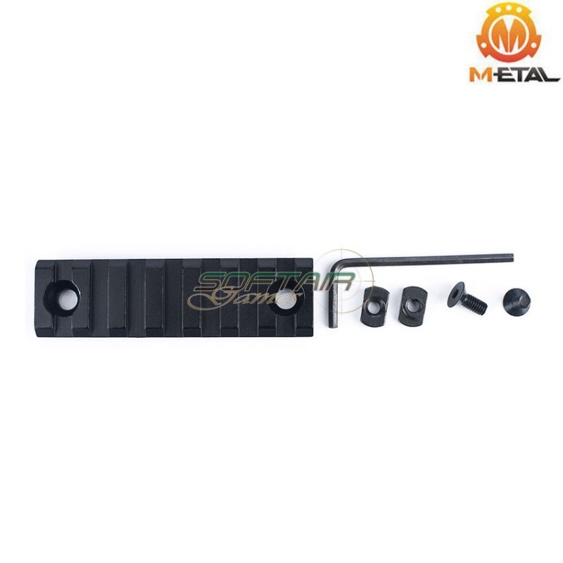 Slitta NERA 7-slot TYPE 2 in alluminio per LC metal® (me110-bk)