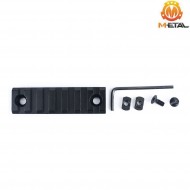 Slitta NERA 7-slot TYPE 2 in alluminio per LC metal® (me110-bk) Slitta NERA 7-slot TYPE 2 in alluminio per LC metal® (me110-bk)