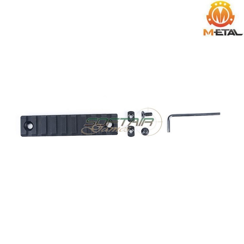 BLACK 9-slot TYPE 2 aluminum rail for LC metal® (me111-bk)