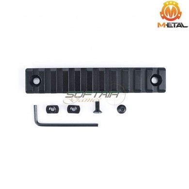 BLACK 11-slot TYPE 2 aluminum rail for LC metal® (me112-bk)