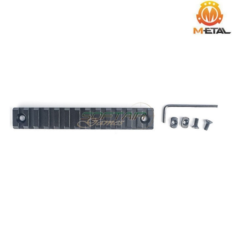 Slitta NERA 13-slot TYPE 2 in alluminio per M-LOK metal® (me113-bk) Slitta NERA 13-slot TYPE 2 in alluminio per M-LOK metal® (me113-bk)