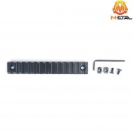 Slitta NERA 13-slot TYPE 2 in alluminio per M-LOK metal® (me113-bk) Slitta NERA 13-slot TYPE 2 in alluminio per M-LOK metal® (me113-bk)