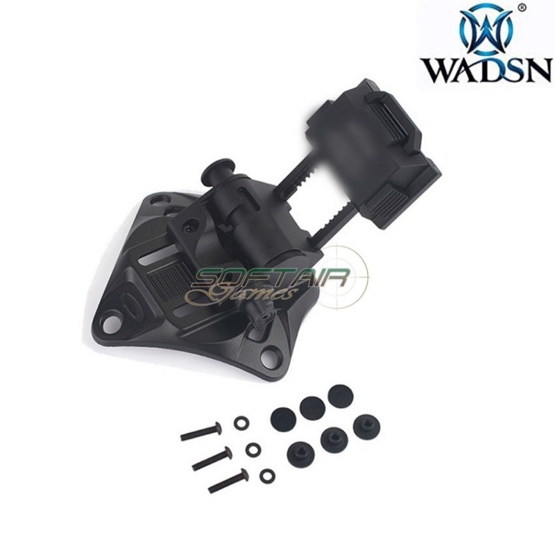 L4 G19 NVG fast helmet mount NERO breakaway base wadsn (wm002-bk-lo)