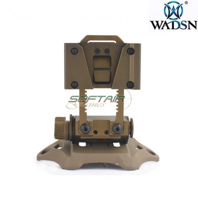 L4 G19 NVG fast helmet mount DARK EARTH breakaway base wadsn (wm002-de-lo)