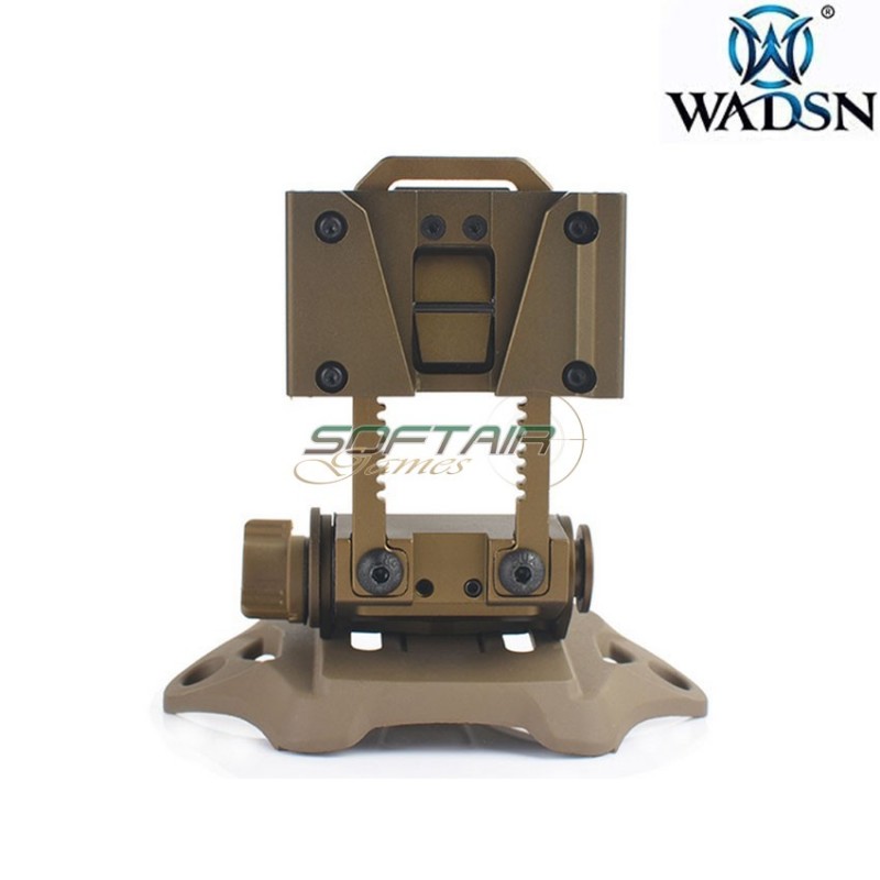 L4 G19 NVG fast helmet mount DARK EARTH breakaway base wadsn (wm002-de-lo)