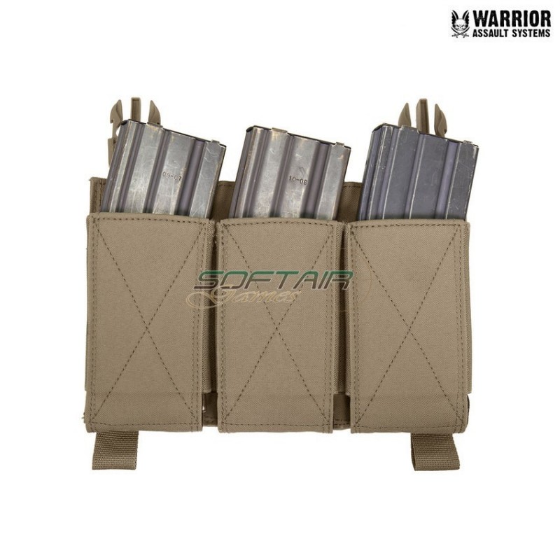 Tasca removibile tripla elastica COYOTE TAN warrior assault systems (w-eo-dfp-temp-ct)
