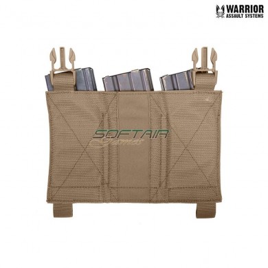 Removable triple elastic mag pouch COYOTE TAN warrior assault systems (w-eo-dfp-temp-ct)