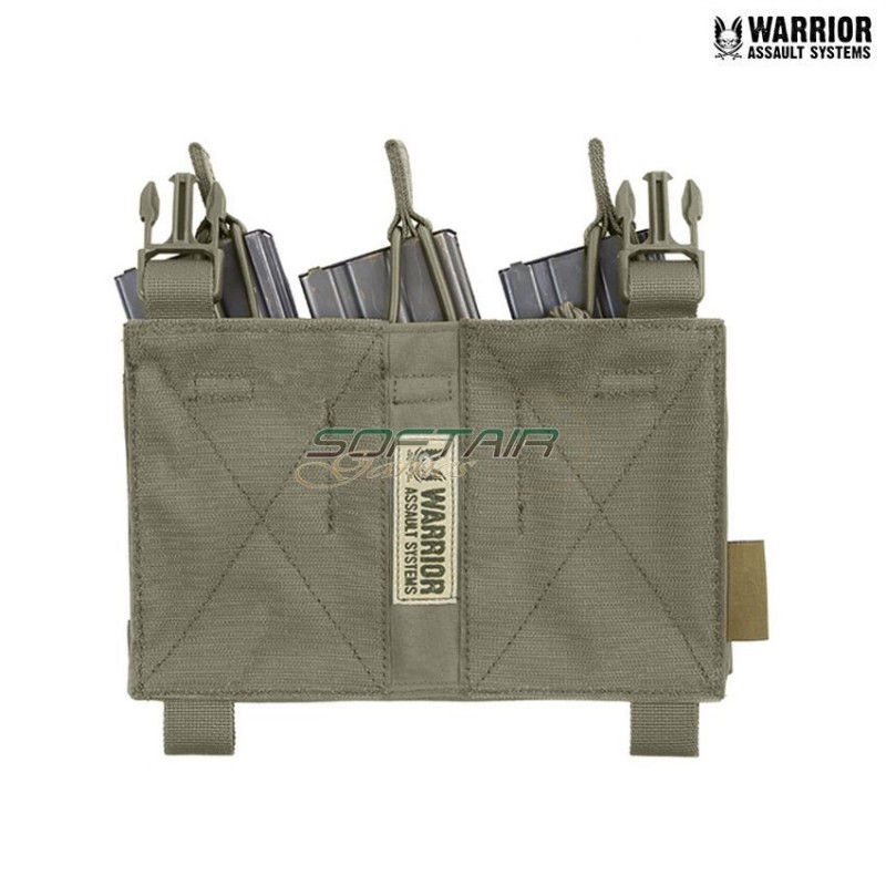 Tasca removibile tripla elastica OLIVE DRAB warrior assault systems (w-eo-dfp-temp-od)