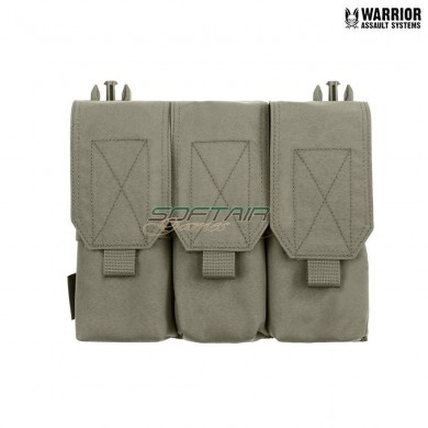 Removable triple m4 covered mag pouch RANGER GREEN warrior assault systems (w-eo-dfp-tm4-rg)