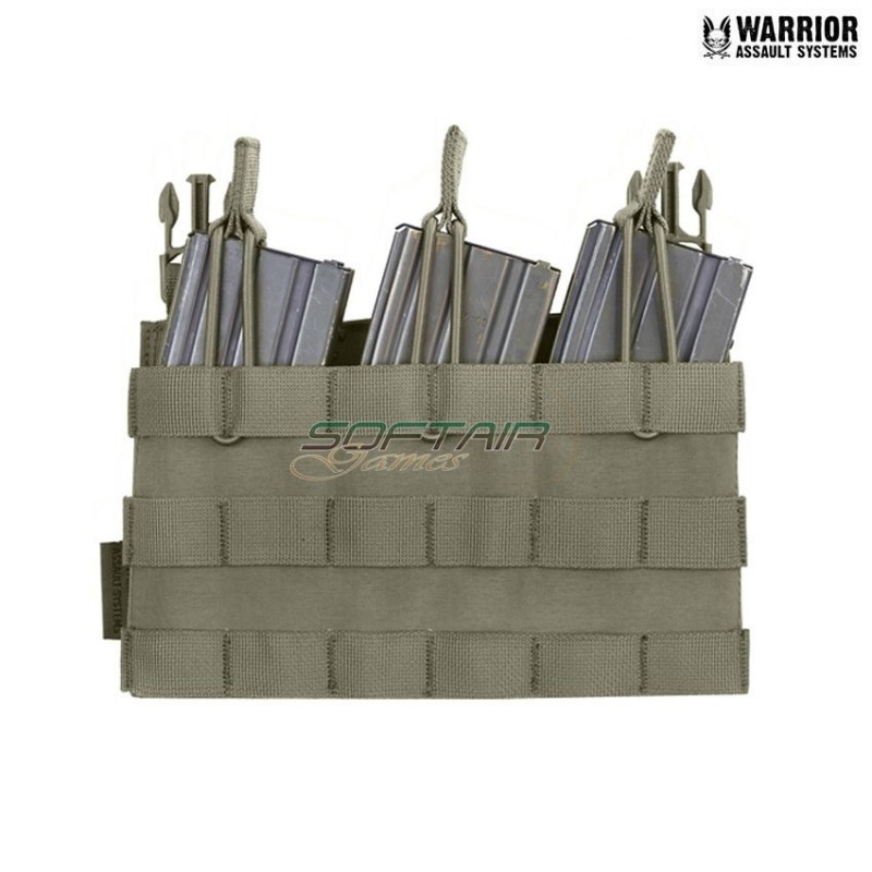 Removable triple open top mag pouch RANGER GREEN warrior assault systems (w-eo-dfp-tmop-rg)