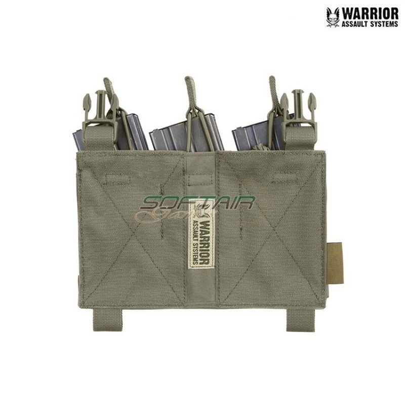 Removable triple open top mag pouch RANGER GREEN warrior assault systems (w-eo-dfp-tmop-rg)