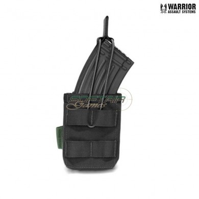 Single fast open ak magazine pouch BLACK warrior assault systems (w-eo-smop-ak-blk)