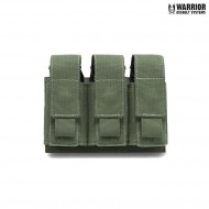 Triple 40mm grenade/flashbang small pouch OLIVE DRAB warrior assault systems (w-eo-t40gp-od)