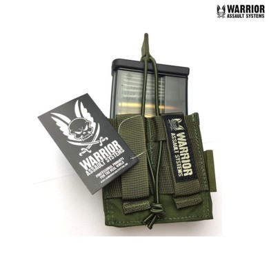 Single short fast open hk417 magazine pouch OLIVE DRAB warrior assault systems (w-eo-smop-417-od)