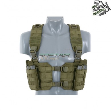 Split front chest harness OLIVE DRAB frog industries® (fi-m51611033-od)