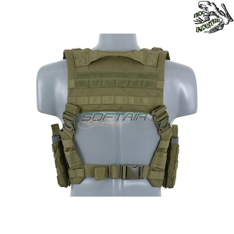 Split front chest harness OLIVE DRAB frog industries® (fi-m51611033-od)