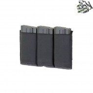 Triple elastic pouch 7.62 BLACK frog industries® (fi-m51613127-bk) Triple elastic pouch 7.62 BLACK frog industries® (fi-m51613127-bk)