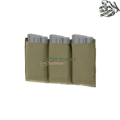 Triple elastic pouch 7.62 OLIVE DRAB frog industries® (fi-m51613127-od)