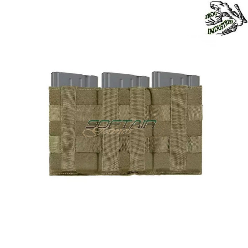 Triple elastic pouch 7.62 OLIVE DRAB frog industries® (fi-m51613127-od) Triple elastic pouch 7.62 OLIVE DRAB frog industries® (fi-m51613127-od)