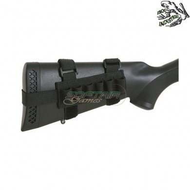 Shotgun buttstock shell holder BLACK frog industries® (fi-m51613013-bk)