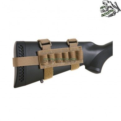 Shotgun buttstock shell holder COYOTE frog industries® (fi-m51613013-tan)