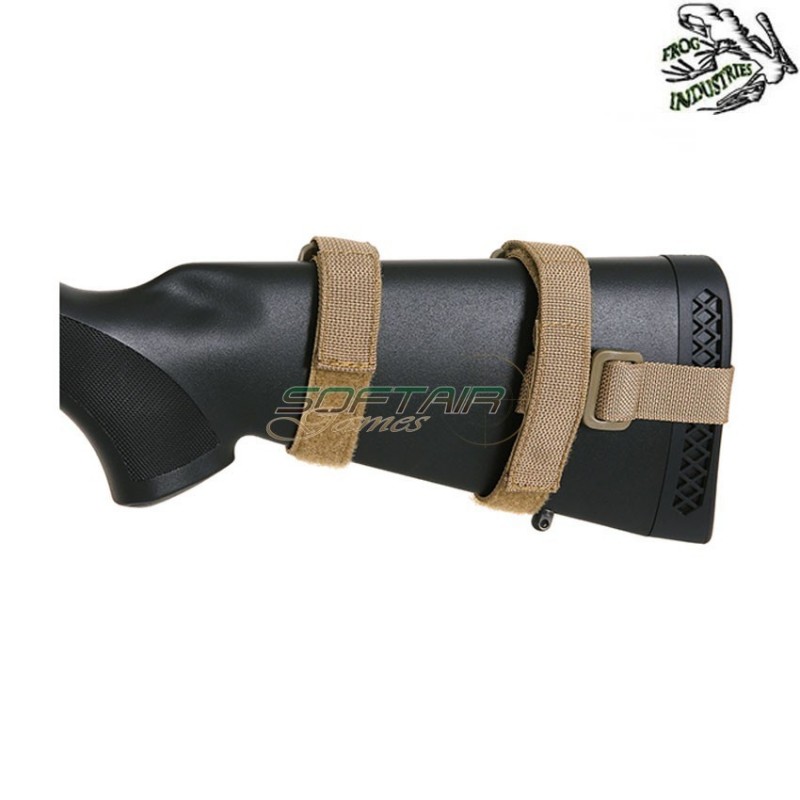 Shotgun buttstock shell holder COYOTE frog industries® (fi-m51613013-tan)