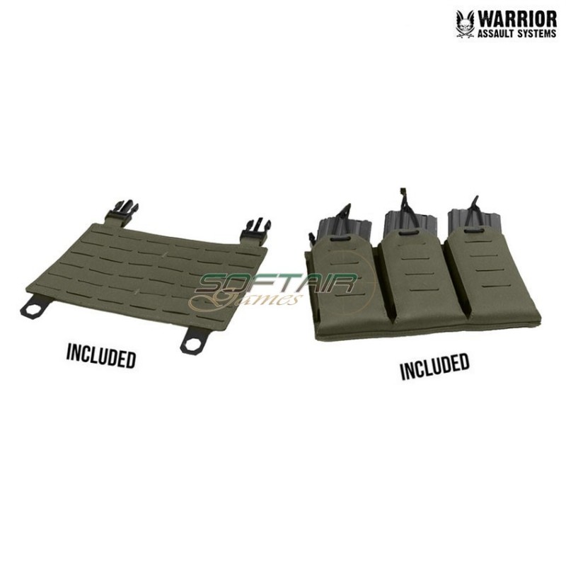 Laser cut lpc low profile carrier V2 mk1 ladder sides c/triple 5.56 RANGER GREEN Warrior Assault Systems (w-lc-lpc-v2-mk1-rg)