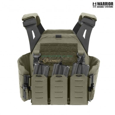 Laser cut lpc low profile carrier V1 mk1 solid sides c/triple 5.56 RANGER GREEN warrior assault systems (w-lc-lpc-v1-mk1-rg)