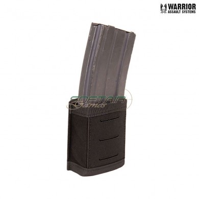 Laser cut single snap mag pouch 5.56mm short BLACK warrior assault systems (w-lc-ssmp-556p-s-blk)