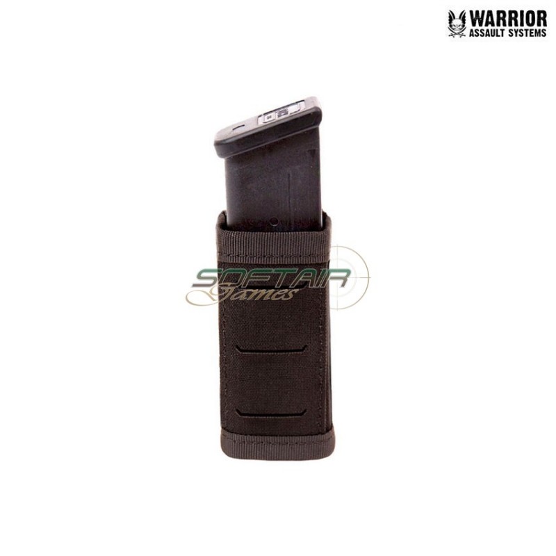 Laser cut single snap mag pouch 9mm short BLACK warrior assault systems (w-lc-ssmp-9-s-blk)